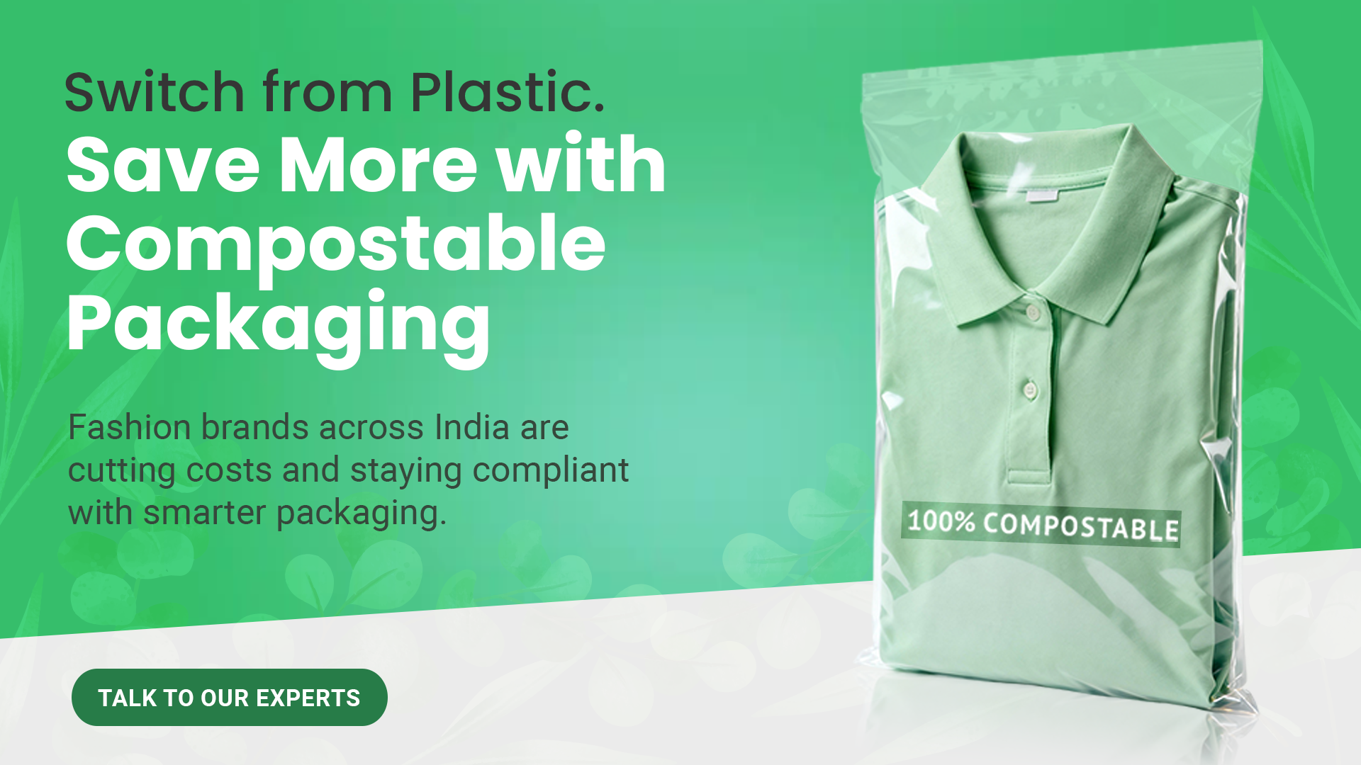 reducing packaging costs for fashion brands using compostable bags